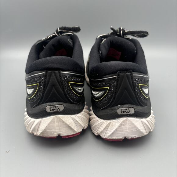 Brooks Ghost 15 Women’s Size 9 Running Walking Sneakers Shoes Black Peacock Pink - Picture 4 of 9